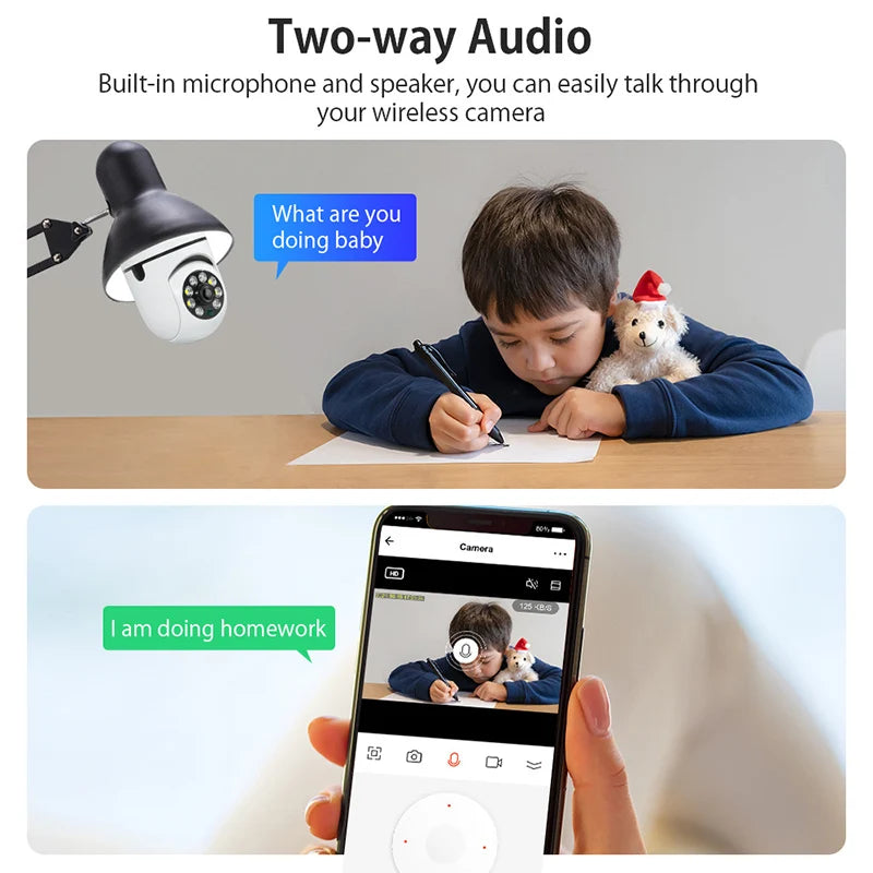 4G WiFi IP Camera Bulb