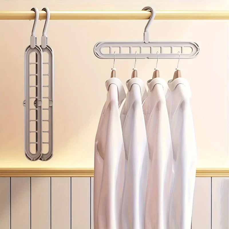 3pcs, 9-Hole Foldable Hangers