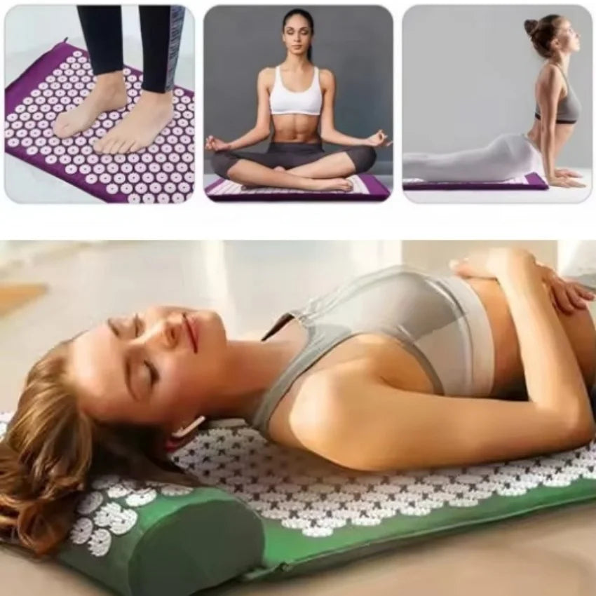 Acupressure Massage Mat Pillow Set