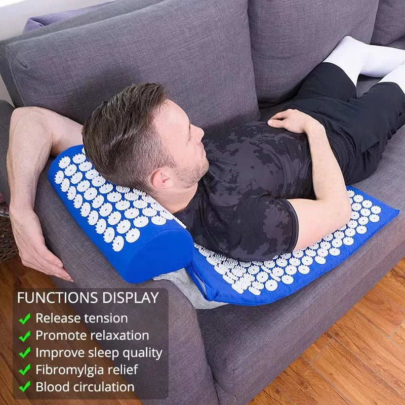 Acupressure Massage Mat Pillow Set