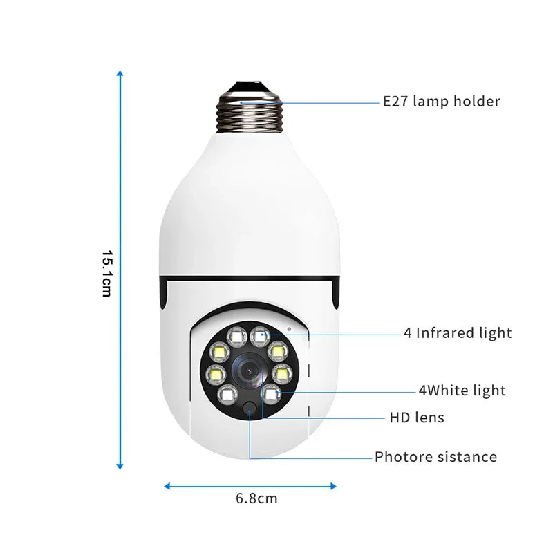 4G WiFi IP Camera Bulb