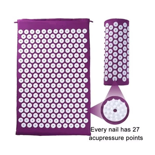 Acupressure Massage Mat Pillow Set