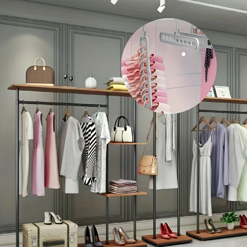3pcs, 9-Hole Foldable Hangers